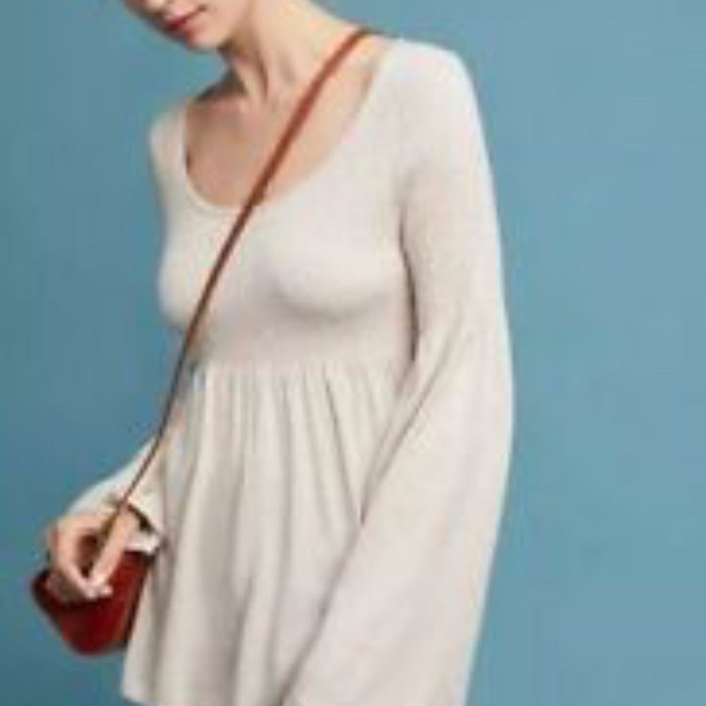 Knitted & Knotted Esme Cream Heather Sweater Sz S